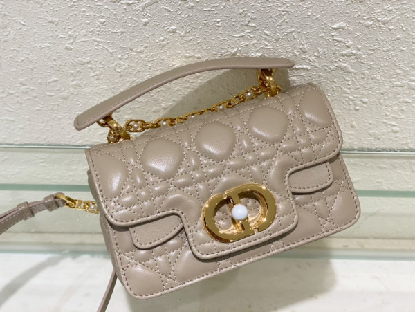 mini D*or jolie top handle bag-19 x 12 x 6 cm