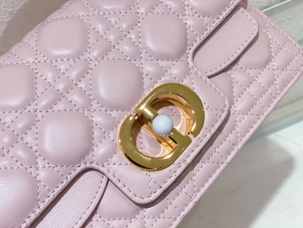 small D*or jolie top handle bag-22 x 14 x 8 cm