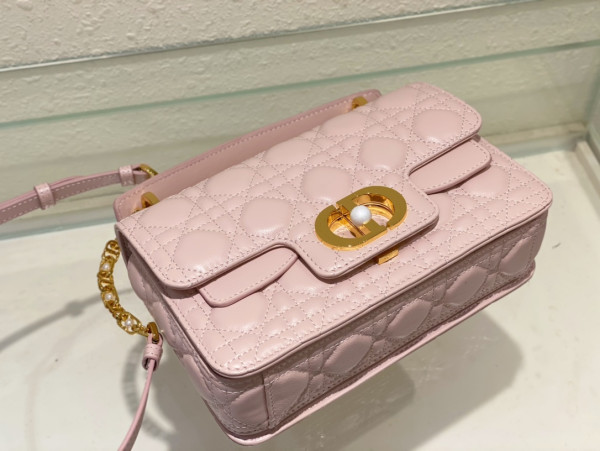 small D*or jolie top handle bag-22 x 14 x 8 cm
