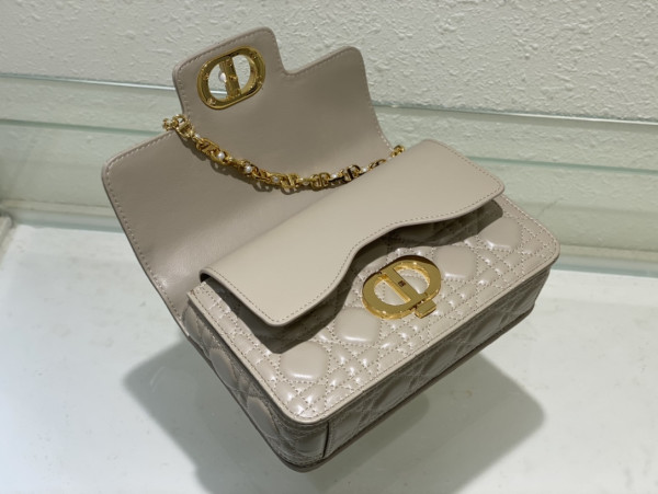 small D*or jolie top handle bag-22 x 14 x 8 cm
