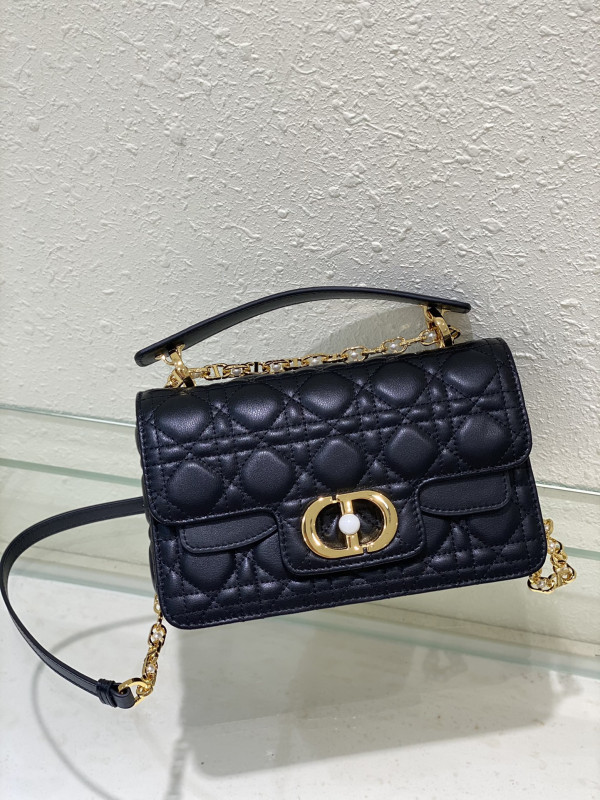 small D*or jolie top handle bag-22 x 14 x 8 cm