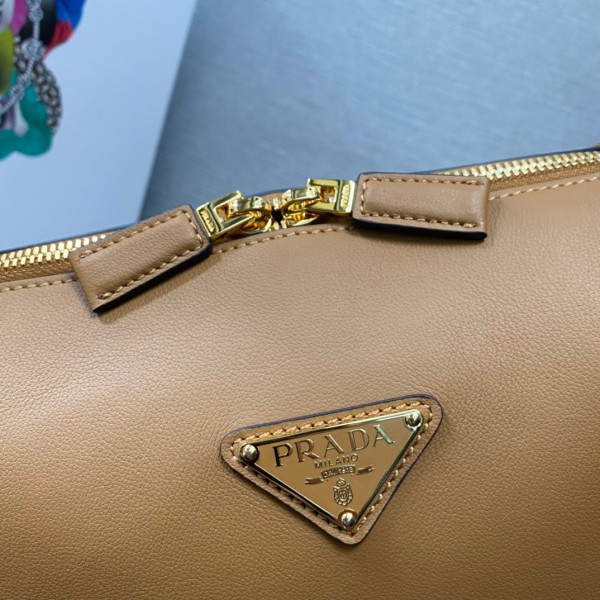 Pra*a leather handbag-28*18*11cm