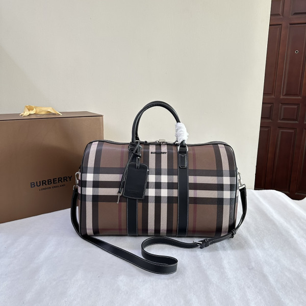B**rry check bowling bag-49*25*28cm