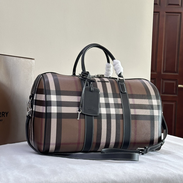 B**rry check bowling bag-49*25*28cm