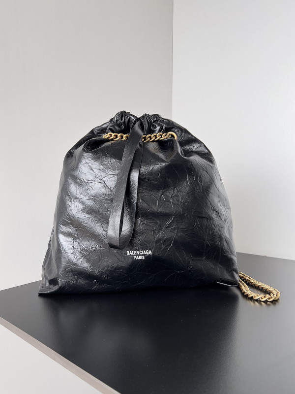 Ba*len*cia*ga crush tote-39.9x46.0x14.0cm