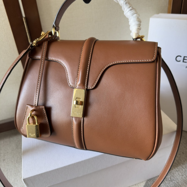 Ce**e 16 in satinated calfskin-23*19*10.5cm
