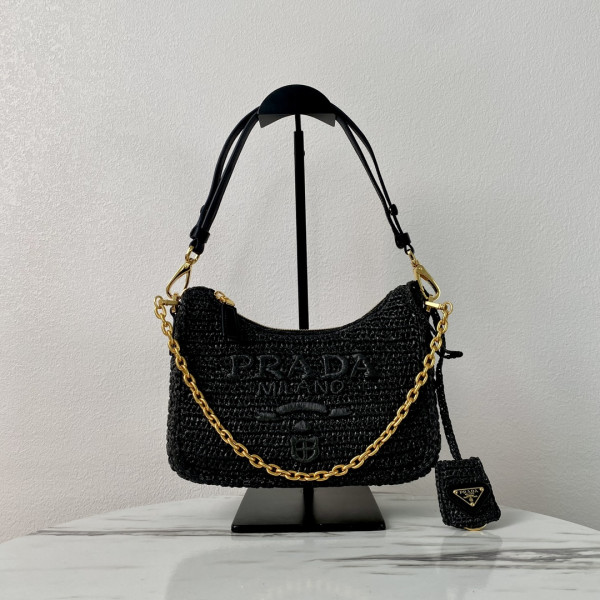 Pra*a re-edition crochet mini-bag-22*18*6cm