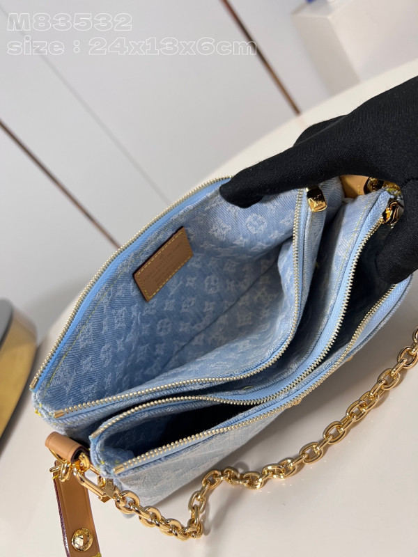 l**is V*t*n liv pochette double -24.5*13.5*6.5cm