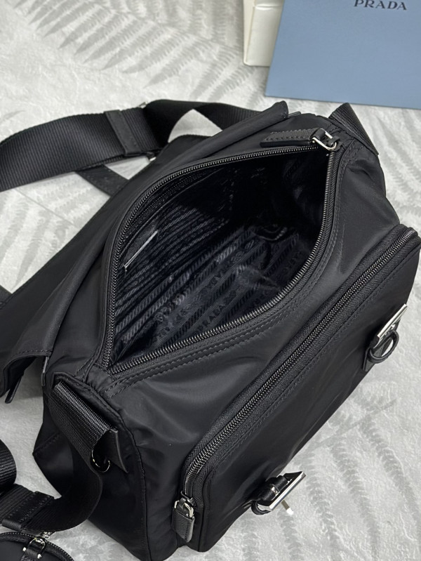 Pra*a re-nylon shoulder bag-27*20.5*12cm