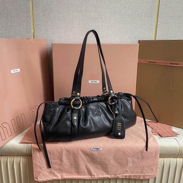 MIUMIU Joie nappa leather bag-44 X 16 X10.5cm