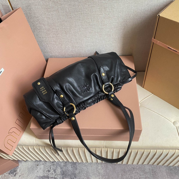 MIUMIU Joie nappa leather bag-44 X 16 X10.5cm