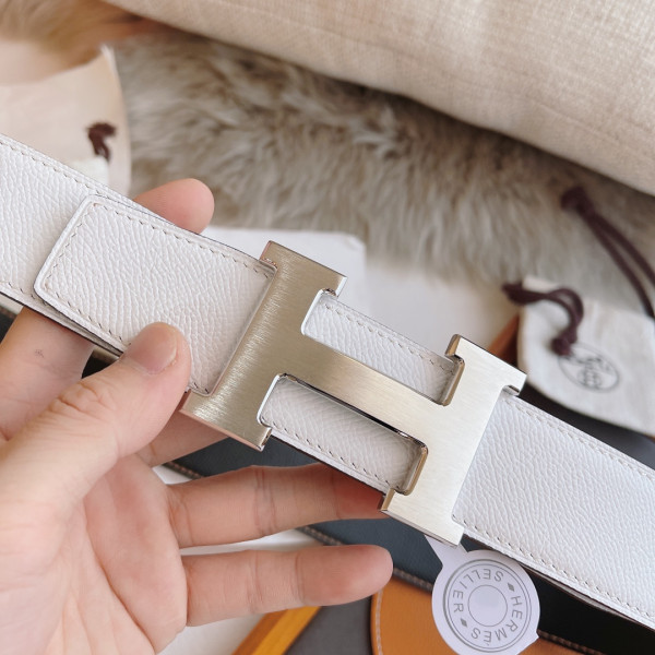 H**mes belt-silver/gold